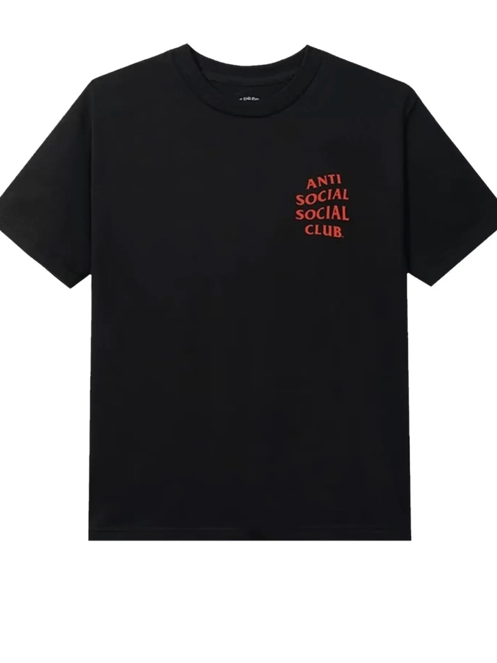 Anti Social Social Club Black T‑Shirt with Red Chest Logo size medium